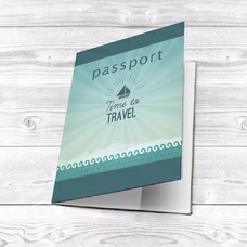 Обложка на паспорт «Time to travel» купить в интернет-магазине Супер Пуперс