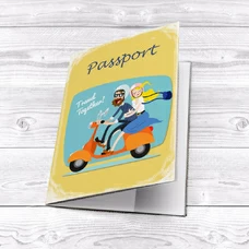 Обложка на паспорт «Travel together» купить в интернет-магазине Супер Пуперс