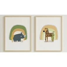 Набор из 2 постеров «Animals» купить в интернет-магазине Супер Пуперс