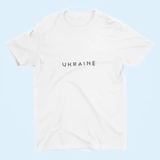 Футболка «Ukraine», біла придбати в інтернет-магазині Супер Пуперс