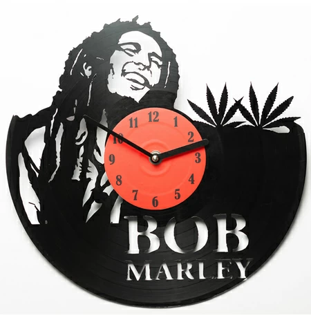 Вініловий годинник "Bob Marley"
