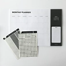 Настільний планер на місяць» Monthly», чорний придбати в інтернет-магазині Супер Пуперс
