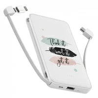 Зовнішній акумулятор PowerBank 10000 mAh «Думай Бажай Отримуй»