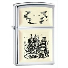 Зажигалка Zippo SCRIMSHAW SHIP купить в интернет-магазине Супер Пуперс