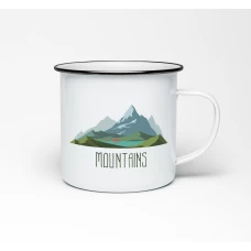 Эмалированная кружка «Mountains» купить в интернет-магазине Супер Пуперс
