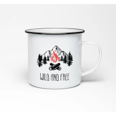 Емальований кухоль «Wild and free» придбати в інтернет-магазині Супер Пуперс