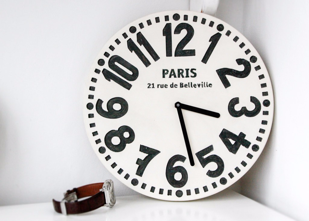 Настенные часы "Париж", белый