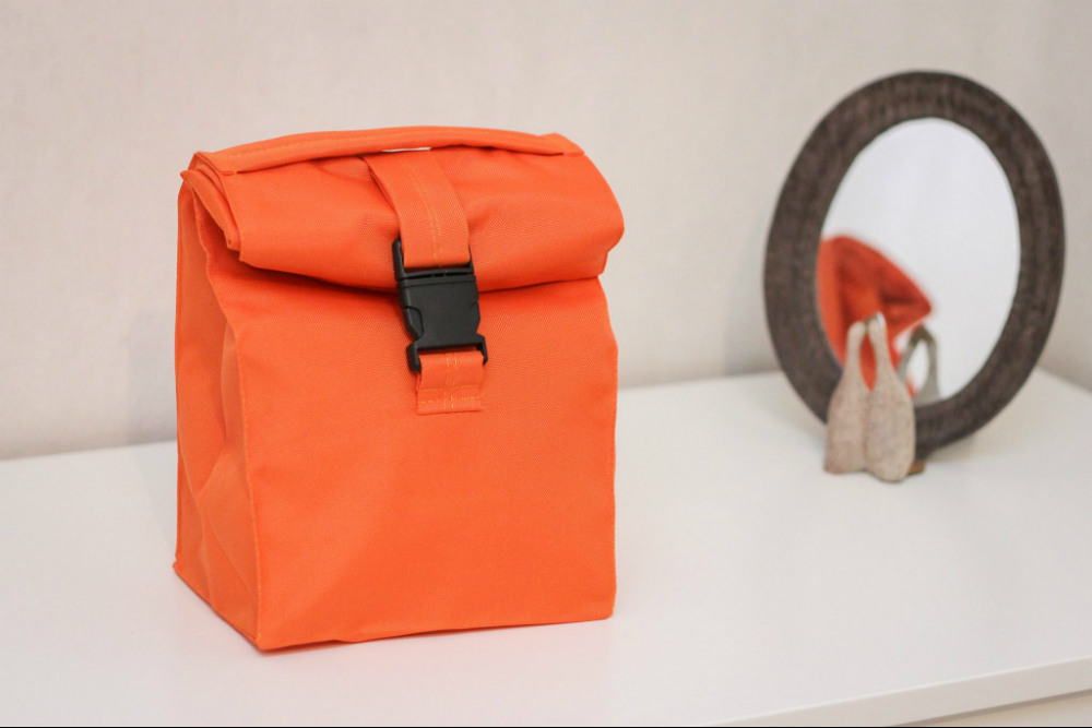 Термо сумочка для ланча Lunch bag (оранжевая)